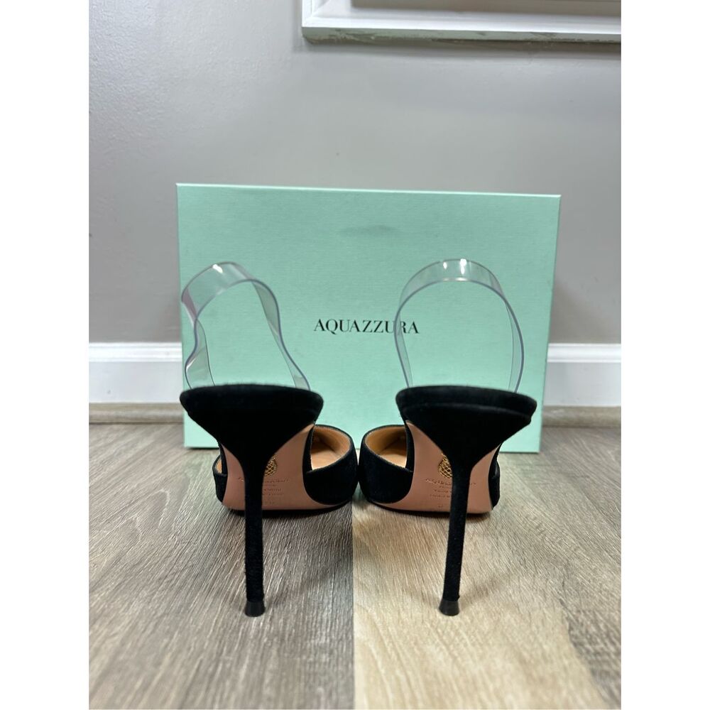 Aquazzura V Plexi Sling 85 Pumps Size 39.5 $875 - Picture 10 of 13
